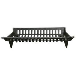 Cast Iron Fireplace Grate, Black, 27-In.