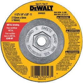 4.5-In. General-Purpose Metal-Grinding Wheel