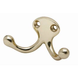 1-1/8-In. Bright Brass Clothes Hook