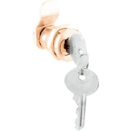 Mailbox Replacement Lock With 3 Cams & 2 Keys, Brass Finish