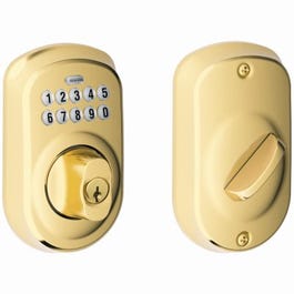 Plymouth Brass Keypad Deadbolt Lock