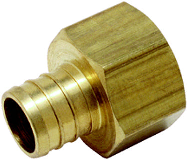 ADAPTER 1/2X BRASS PEX BARB X FPT