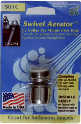 DT AER. CHROME SWIVEL AERATOR