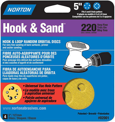 5X5 8HOLE PAPER DISC P60 4PK