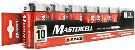 8-PACK ALKALINE D SIZE