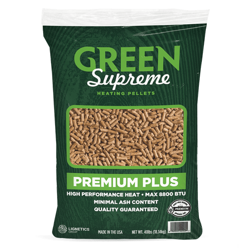 Lignetics Green Supreme Wood Heating Pellets (40 Lbs)