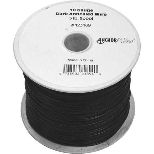 Hillman Anchor Wire 18 Ga. Black Mechanics and Stovepipe General-Purpose Wire (5 Lb. Spool)
