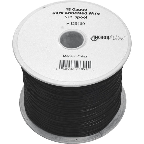 Hillman Anchor Wire 18 Ga. Black Mechanics and Stovepipe General-Purpose Wire (5 Lb. Spool)