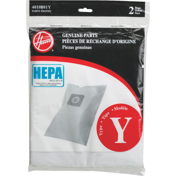 Hoover Type Y HEPA Vacuum Bag (2-Pack)