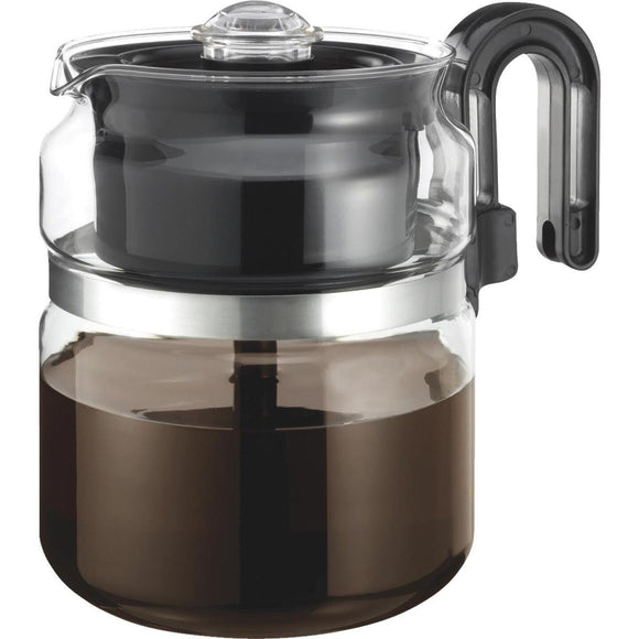 Medelco 8 Cup Glass Stovetop Coffee Percolator