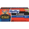 Hefty Strong 33 Gal. Extra Large Black Trash Bag (20-Count)