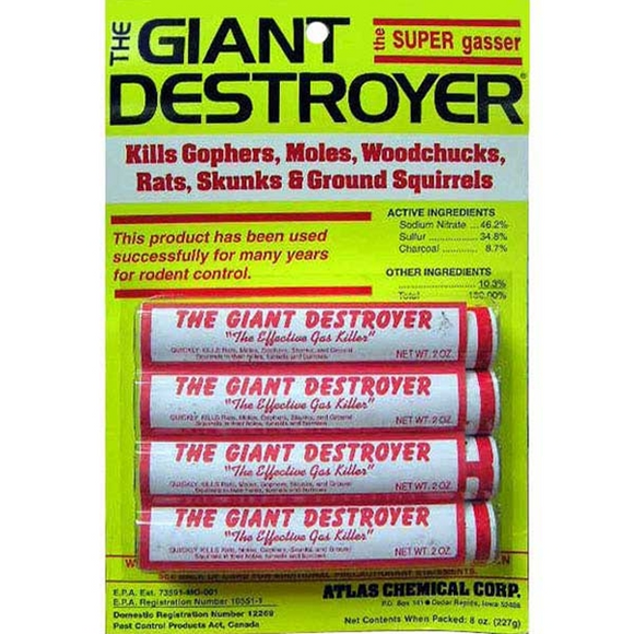 ATLAS GIANT DESTROYER MOLE SMOKE KILLER