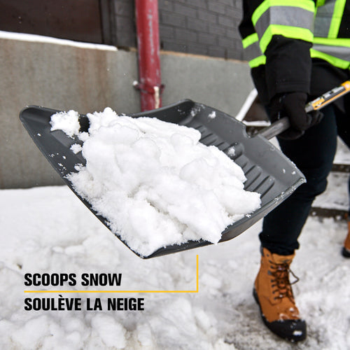 Garant 14-Inch Polypro Blade Snow Shovel, Resists to Wear for Intensive Use