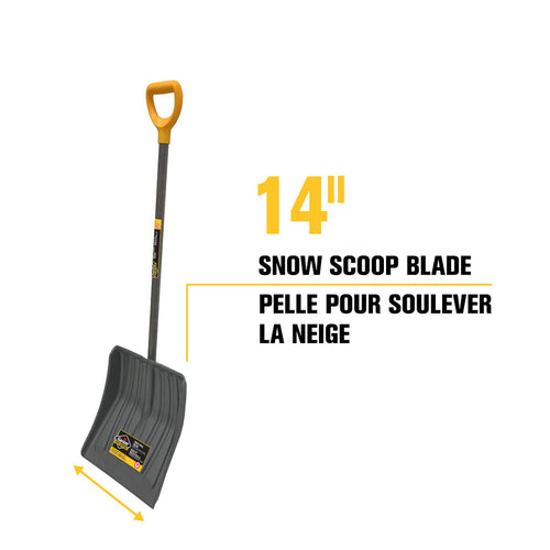Garant 14-Inch Polypro Blade Snow Shovel, Resists to Wear for Intensive Use
