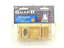 Guard Security Rim Deadlocks Bronze Finish Solid Brass 1” Bolt